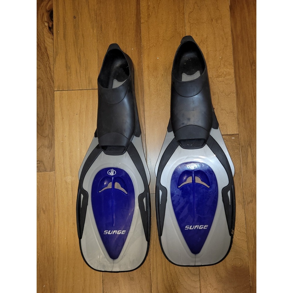 SURGE Scuba Fins- Blue -  42-43 -size 8-9 Made in Italy